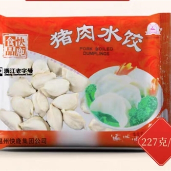 快鹿猪肉水饺（227g),金麦田提供,放心购买